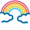 Rainbow emoji on Google